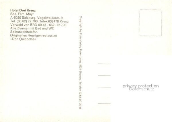 Salzburg Oesterreich Hotel Drei Kreuz – Bild 2