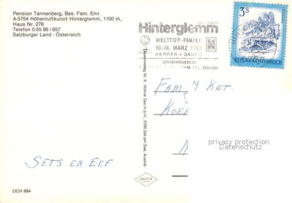 Hinterglemm Saalbach Pension Tannenberg – Bild 2