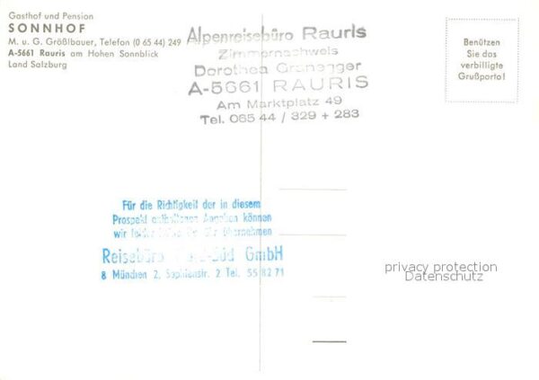 Rauris Gasthof-Pension Sonnhof – Bild 2
