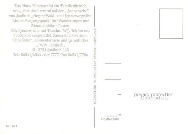 Saalbach-Hinterglemm Haus F?rstauer – Bild 2