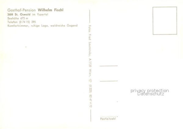 St Oswald Niederoesterreich Gasthof-Pension Fischl – Bild 2