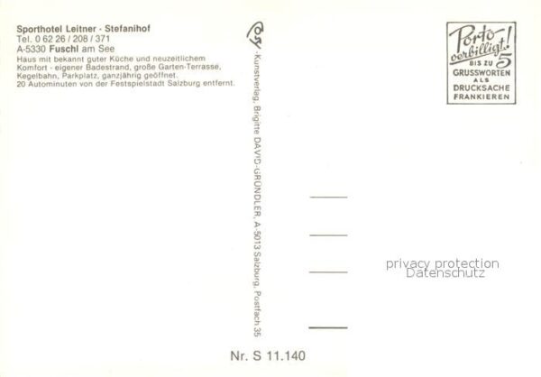 Fuschl See Salzkammergut Sporthotel Leitner Stefanihof – Bild 2