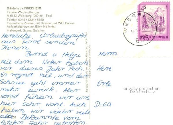 Weerberg G?stehaus Friedheim – Bild 2