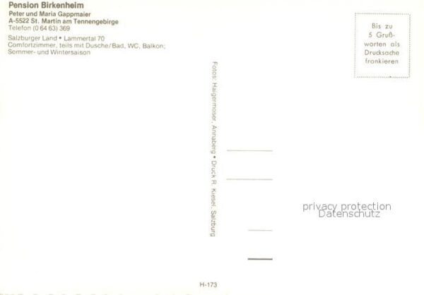 St Martin Tennengebirge Pension Birkenheim – Bild 2
