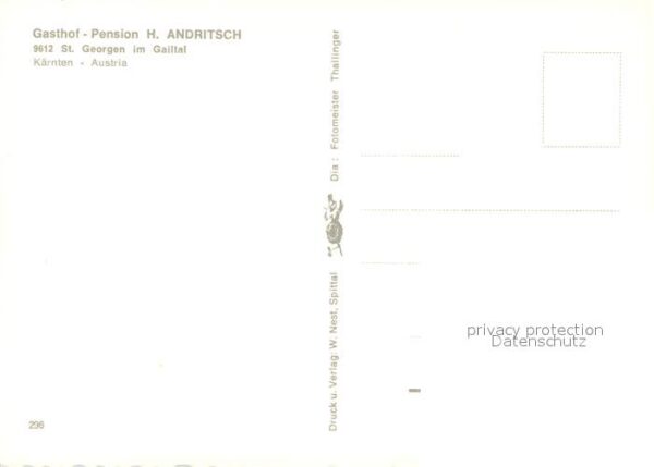 St Georgen Gailtal Gasthof-Pension H. Andritsch – Bild 2