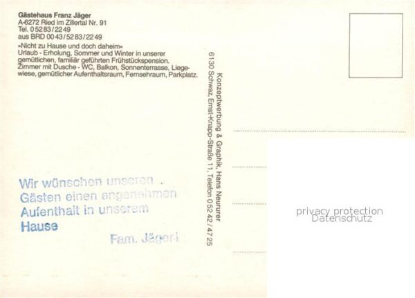 Ried Zillertal G?stehaus Franz J?ger – Bild 2