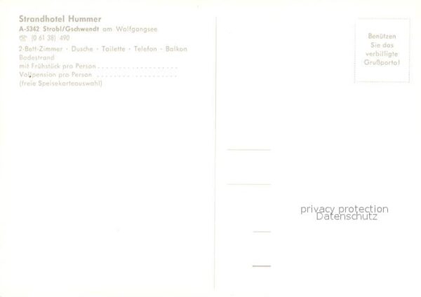 Gschwendt Strobl Strandhotel Hummer – Bild 2
