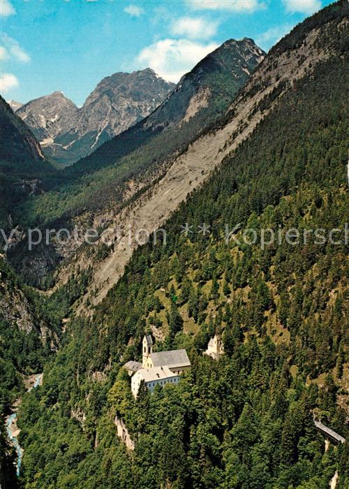 St Georgenberg mit Karwendelgebirge Alpen Fliegeraufna