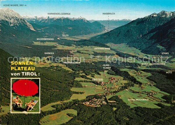 Obsteig Tirol Erholungs- und Wandergebiet Mieminger P
