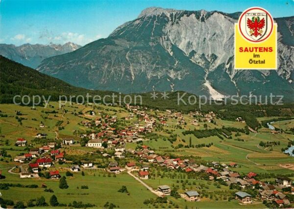 Sautens mit Tschirgang Ötztaler Alpen Fliegerau