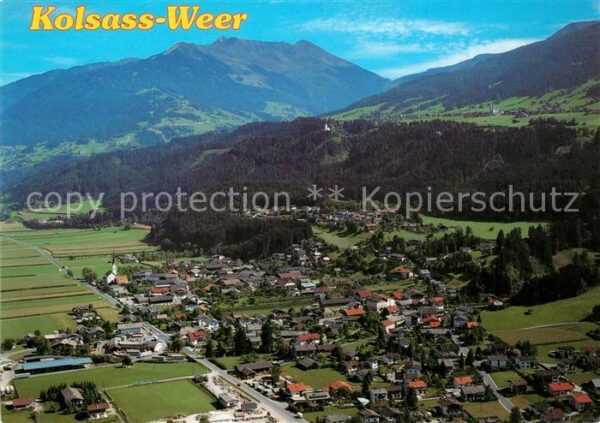Weer und Kolsass Alpenpanorama Fliegeraufnah