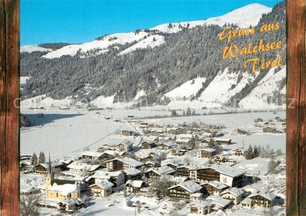 Walchsee Tirol Panorama Erholungsort Winterlandschaft