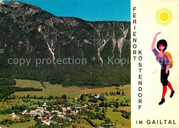 Koestendorf Ferienort im Gailtal Fliegeraufnahme