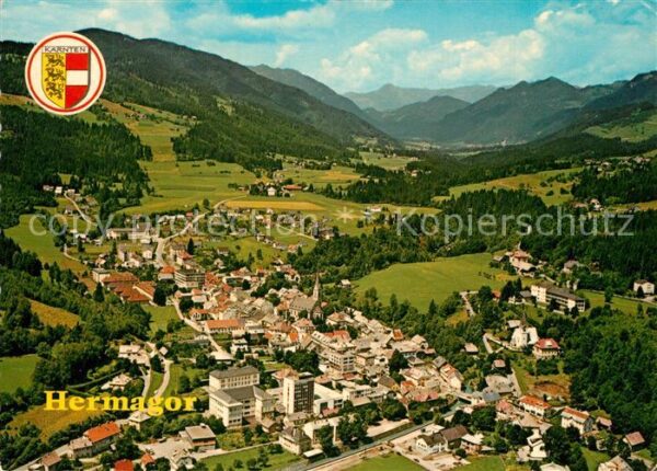 Hermagor Kaernten Erholungsort Gitschtal Fliegeraufnahme