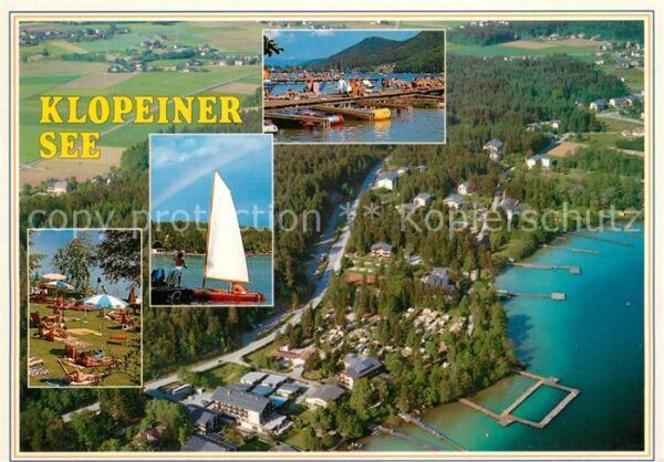 Klopeinersee Campingplatz Strandbad Fliegeraufnahme