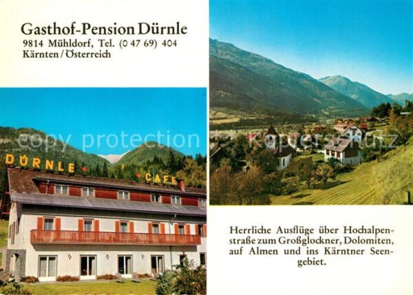 Muehldorf Kaernten Gasthof Pension Dürnle Landschaftspanor
