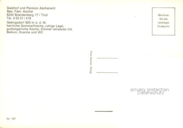 Brandenberg Tirol Gasthof Pension Ascherwirt Gastraum Fre – Bild 2