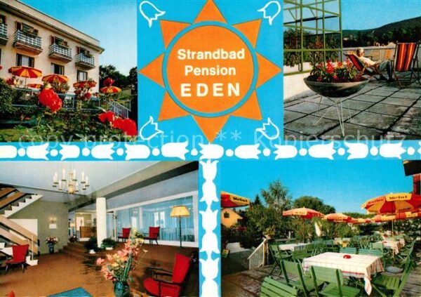 Baden Wien Strandbad Pension Eden Terrasse Foyer