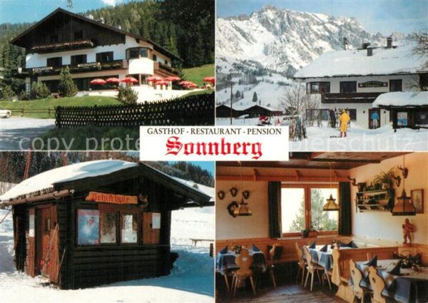 Dienten Hochkoenig Gasthof Restaurant Sonnberg Schischule