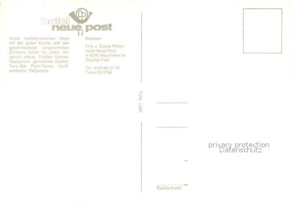 Mayrhofen Zillertal Hotel Neue Post Brunnen – Bild 2