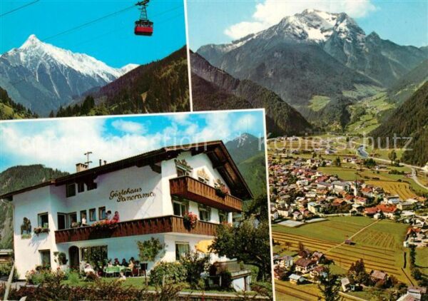 Mayrhofen Zillertal Pension Gästehaus Panorama Bergbahn Zil