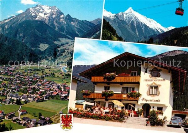 Mayrhofen Zillertal Pension Alpenland Bergbahn Zillertaler