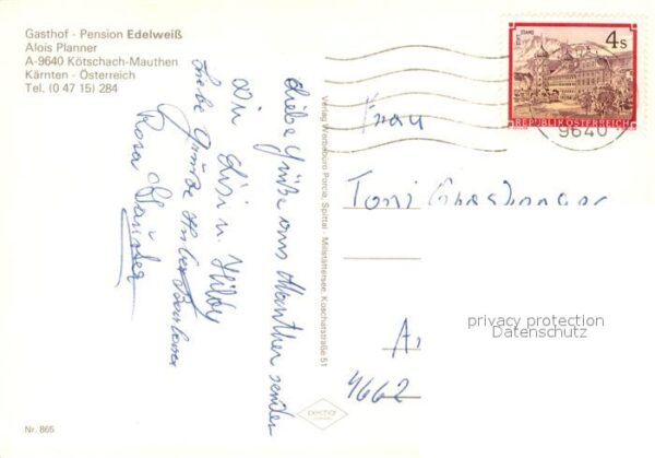 Koetschach-Mauthen Kaernten Gasthof Pension Edelweiss Landschaftspa – Bild 2