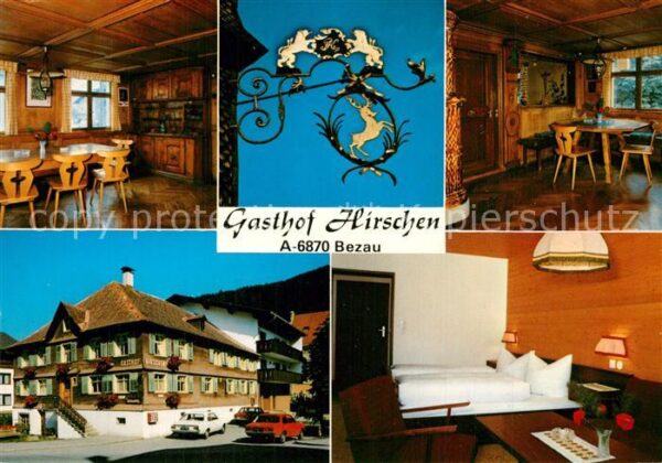 Bezau Vorarlberg Gasthaus Hirschen Fremdenzimmer Gastrau