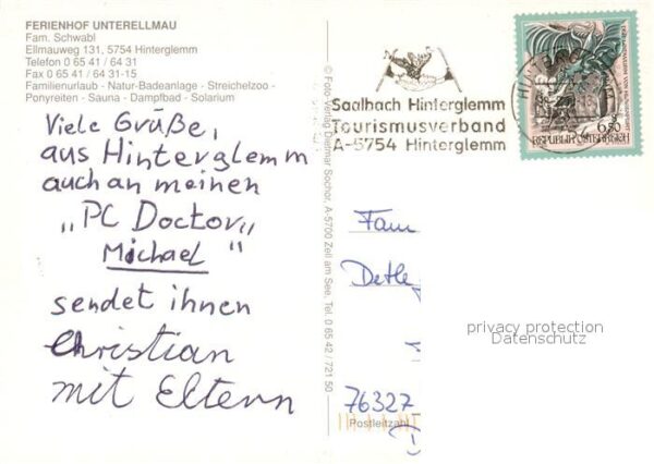 Hinterglemm Saalbach Ferienhof Unterellmau Swimming Pool Alm – Bild 2