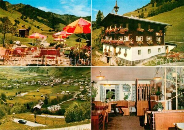 Dorfgastein Gasthaus Hauserbauer Terrasse Landschaf