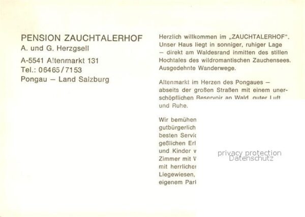 Altenmarkt Pongau Pension Zauchtalerhof Zauchensee Alpen – Bild 2