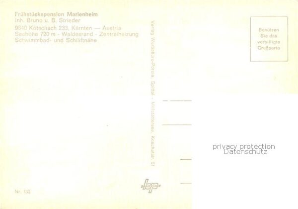 Koetschach-Mauthen Kaernten Pension Marienheim Gastraum Landschafts – Bild 2