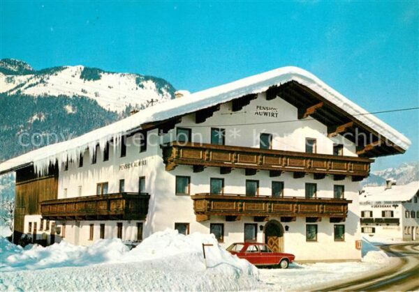 Koessen Tirol Pension Auwirt im Winter
