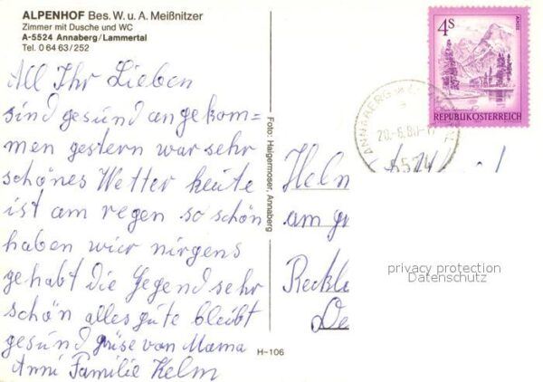 Annaberg-Lungoetz Gasthaus Pension Alpenhof – Bild 2