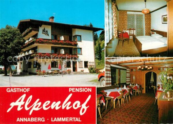 Annaberg-Lungoetz Gasthof Pension Alpenhof Gastraum Fremd