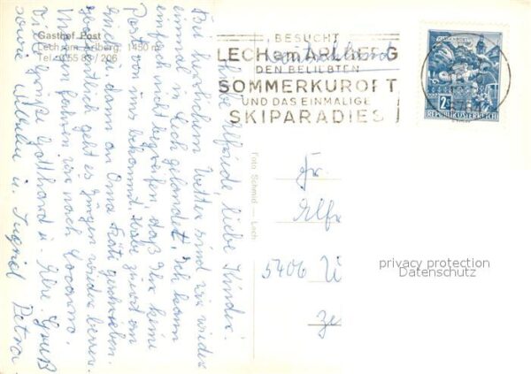 Lech Vorarlberg Gasthof Post Liegewiese Garten – Bild 2