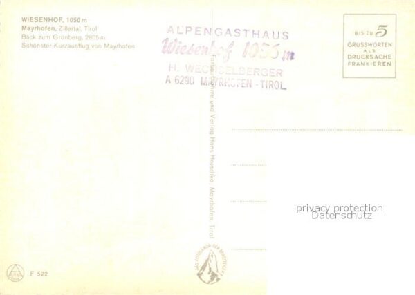 Mayrhofen Zillertal Alpengasthaus Wiesenhof Zillertaler Alp – Bild 2