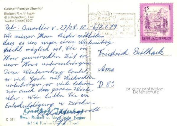Kolsassberg Gasthof Pension Jägerhof Landschaftspan – Bild 2