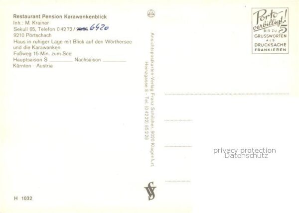Poertschach Woerthersee Restaurant Pension Karawankenblick Land – Bild 2