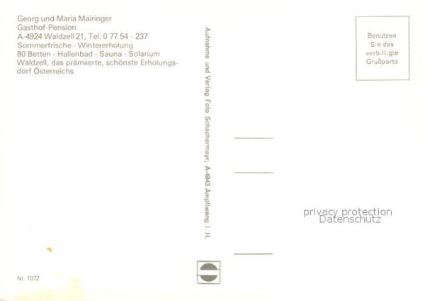 Waldzell Oberoesterreich Gasthof Pension Mairinger Hallenbad Bac – Bild 2