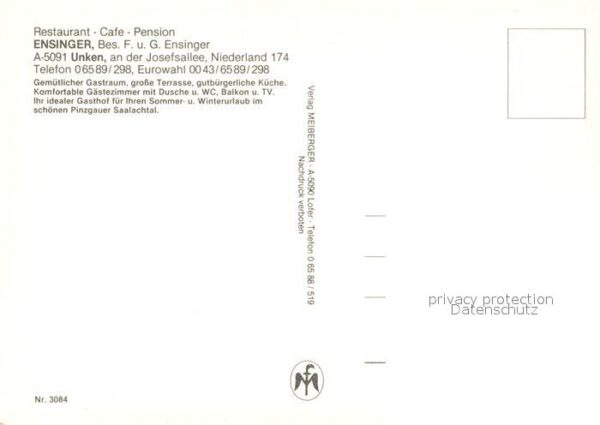 Unken Restaurant Cafe Pension Ensinger Landsc – Bild 2