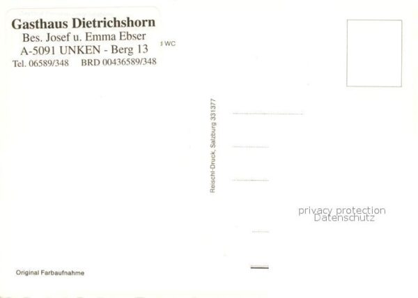 Unken Gasthaus Dietrichshorn Alpenblick – Bild 2