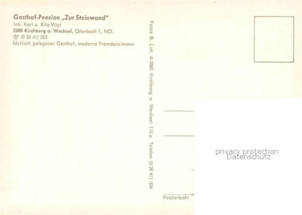 Kirchberg Wechsel Gasthof Pension Zur Steinwand Gastraum – Bild 2