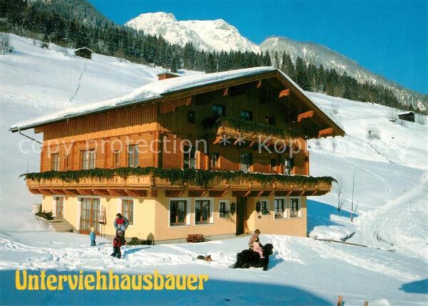 Grossarl Unterviehhausbauer Winterlandschaft Alp