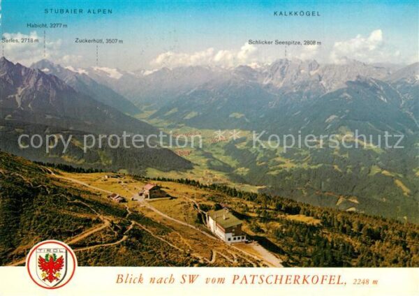 Igls Tirol Blick vom Patscherkofel