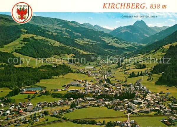 Kirchberg Tirol Fliegeraufnahme mit Rettenstein