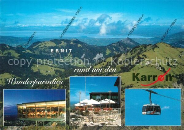 Ebnit Dornbirn Vorarlberg Panoramarestaurant Karren Seilbahn Bode