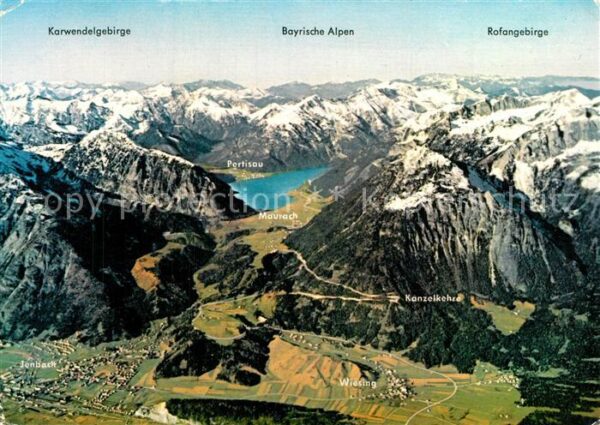 Jenbach Tirol Fliegeraufnahme mit Maurach Pertisau Ka