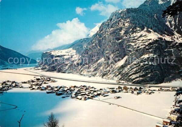 Huben Oetztal Fliegeraufnahme