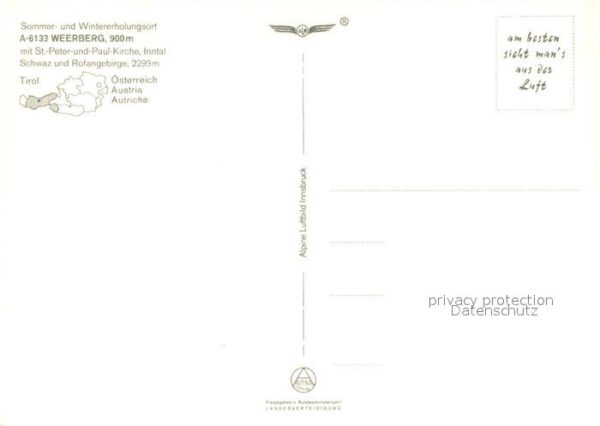 Weerberg Fliegeraufnahme mit St Peter und Paul K – Bild 2